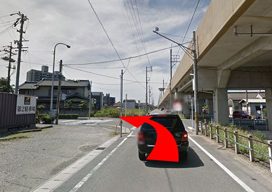 西口より道案内